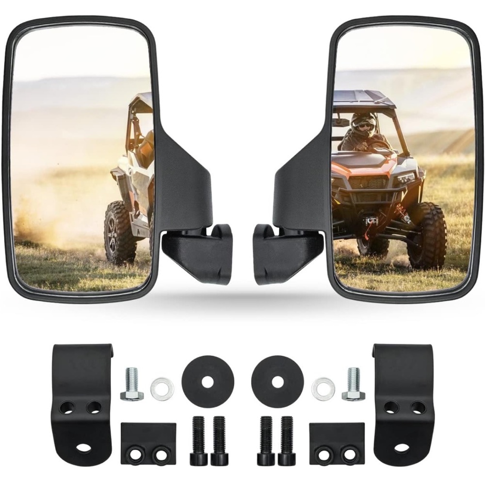 RANSOTO Ranger Side Mirrors, UTV  Compatible with Polaris Ranger Black